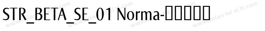 STR_BETA_SE_01 Norma字体转换